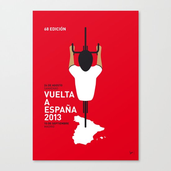 MY VUELTA A ESPANA MINIMAL POSTER Canvas Print