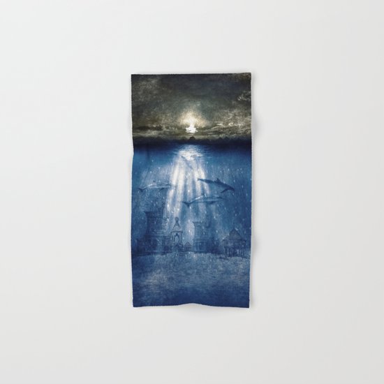 dolphins, civilization. Hand & Bath Towel