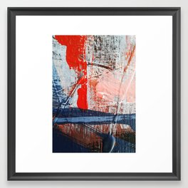 Abstract Painting Art Sunset Expression Framed Art Print