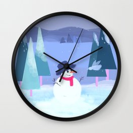Snowman Wall Clock
