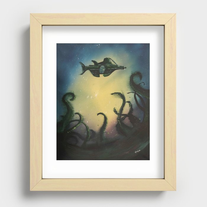 20,000 Leagues Under The Sea - Jules Verne Recessed Framed Print