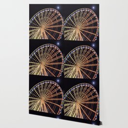 Ferris Wheel Meets the Moon Wallpaper