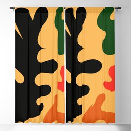 1  Matisse Cut Outs Inspired 220602 Abstract Shapes Organic Valourine Original Blackout Curtain