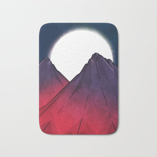 Midnight Mountains Bath Mat