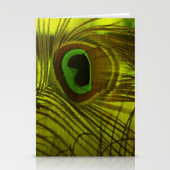 Peacock Feather Stationery Cards