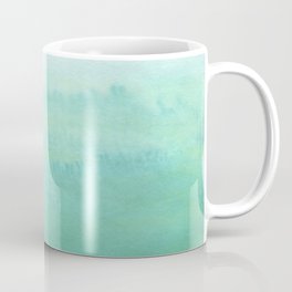 Modern hand painted green teal aqua watercolor ombre motif Coffee Mug