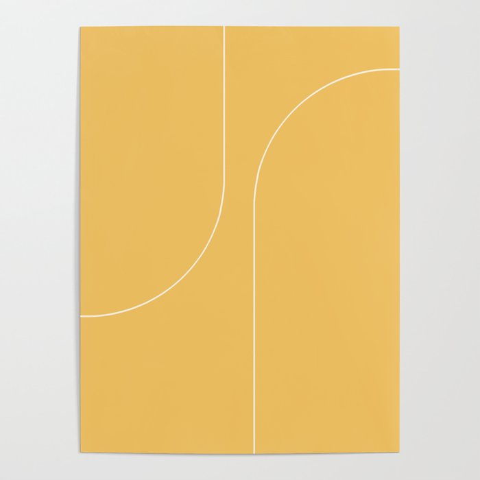 Modern Minimal Line Abstract VI Poster