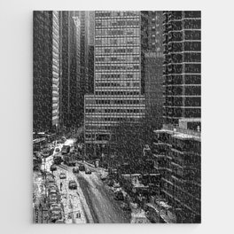 New York Black and White Jigsaw Puzzle