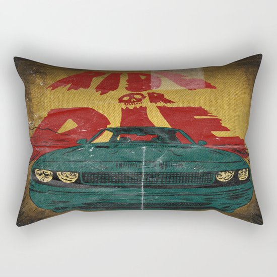 MEKANO TURBO/ride or die poster Rectangular Pillow