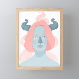 Horns  Framed Mini Art Print