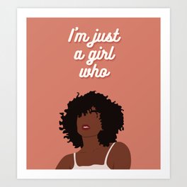 Just a Girl 2 Art Print | Graphicdesign, Digital, Girl 