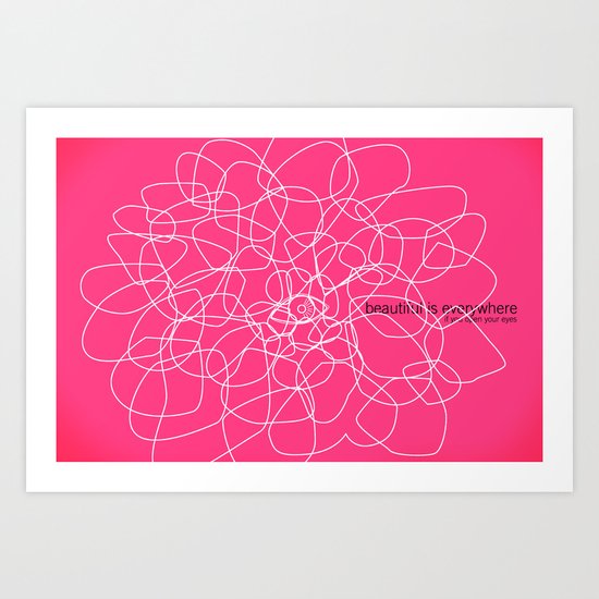 see beauty Art Print