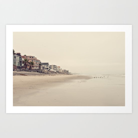 day at the beach Art Print
