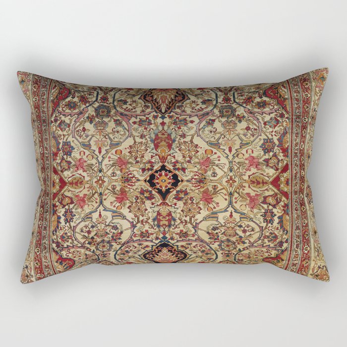 Lavar Kirman Southeast Persian Rug Print Rectangular Pillow