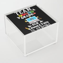 Team First Grade Teachers Day School Teacher Acrylic Box