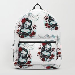 Vampire Vixen with Roses Backpack | Painting, Vampires, Vampire, Scary, Acrylic, Vintage, Halloweenart, Gothic, Darkart, Dracula 