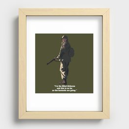 I'M THE 82ND AIRBORNE (white text) Recessed Framed Print