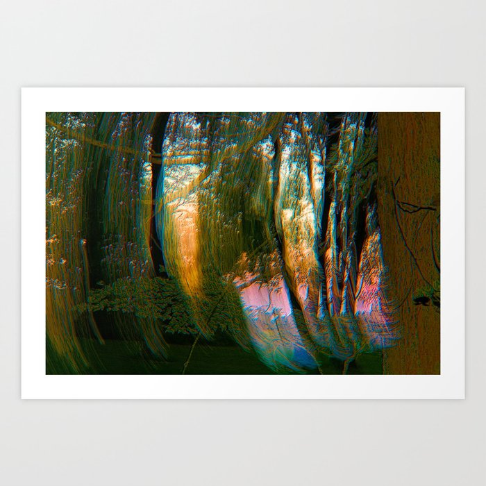 Trippy Trees Art Print