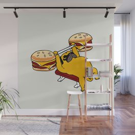 Double Cheeseburger Monday Wall Mural