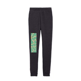 Turqouise flowers  Kids Joggers