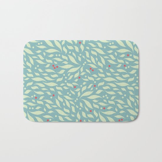 Leaves and Berries Bath Mat