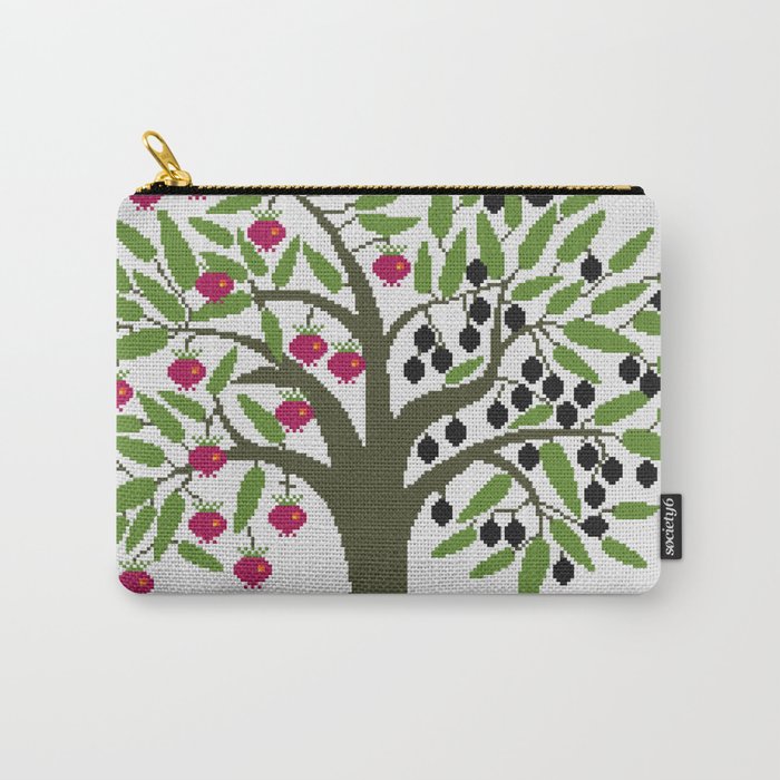 pomegranate Olive Carry-All Pouch
