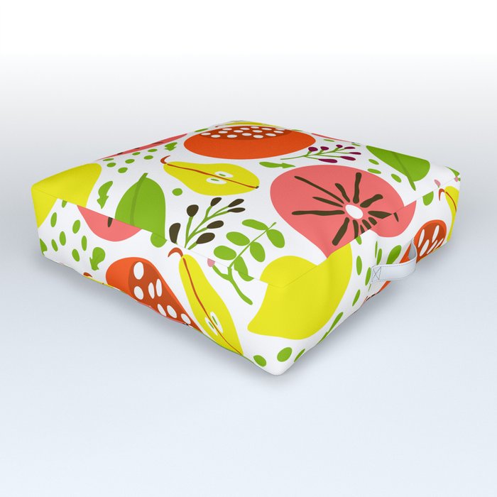 Fruit summer colorful pattern Outdoor Floor Cushion