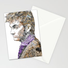 David Tennant Dr. Who Text portrait Stationery Cards