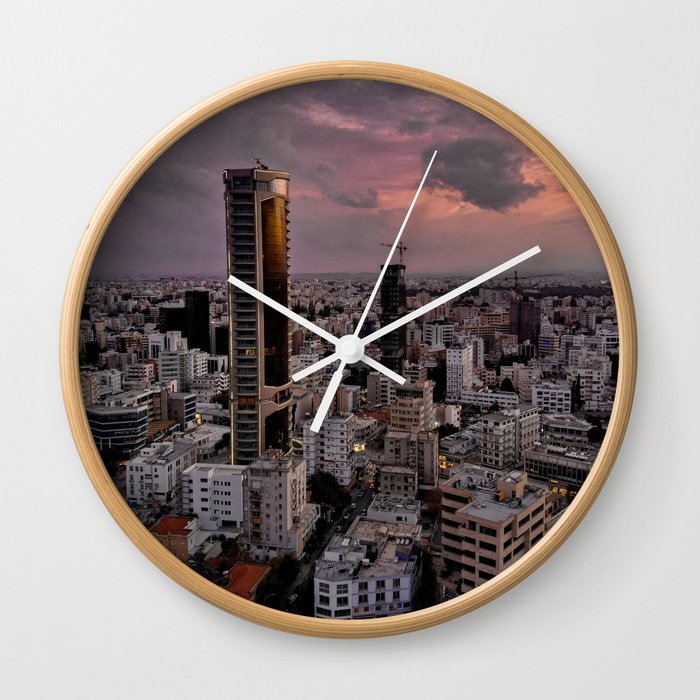 Moody Nicosia - Cyprus Wall Clock