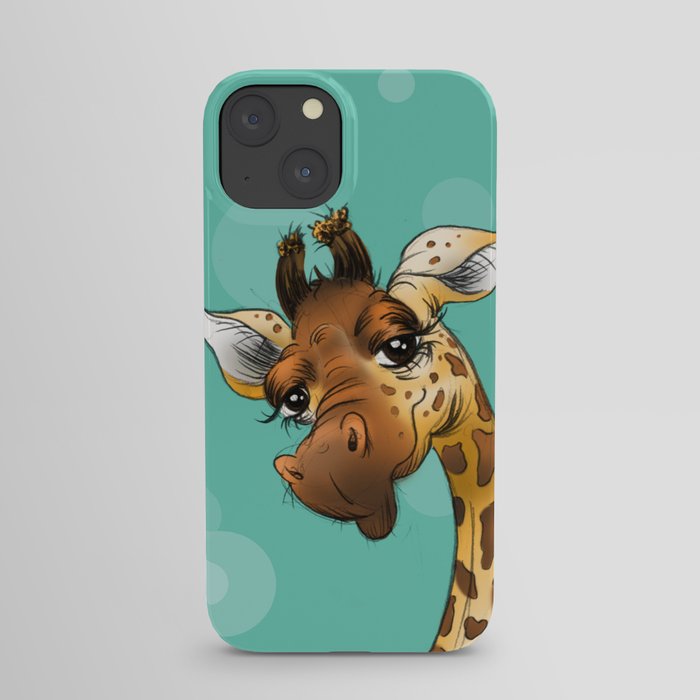 Teal Giraffe! iPhone Case