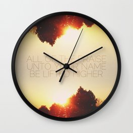 All of the Praise Wall Clock