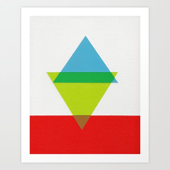 Peaks Art Print