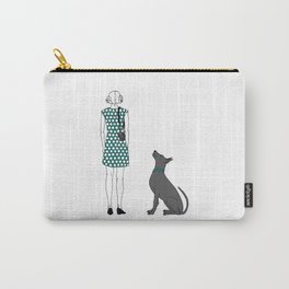 Photographer girl and dog Carry-All Pouch