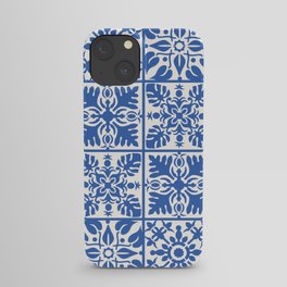Hawaiian Quilt in Blue iPhone Case