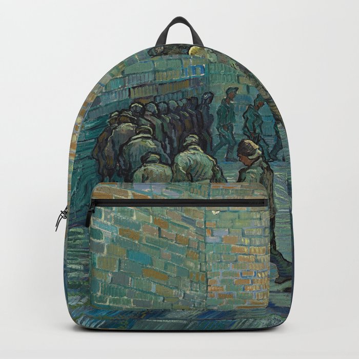 Vincent van Gogh's Prisoners Exercising (1890) famous painting Backpack