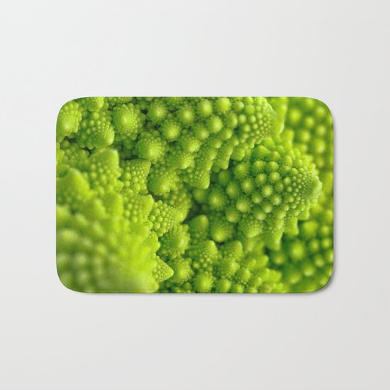 Macro Romanesco Broccoli Bath Mat