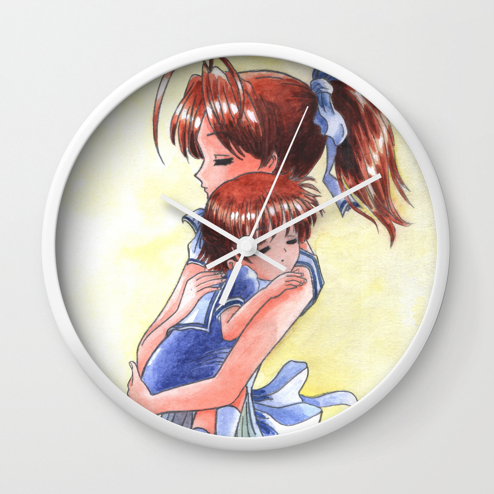 Sleeping Ushio Clannad Wall Clock By Auroraborealisartco Society6