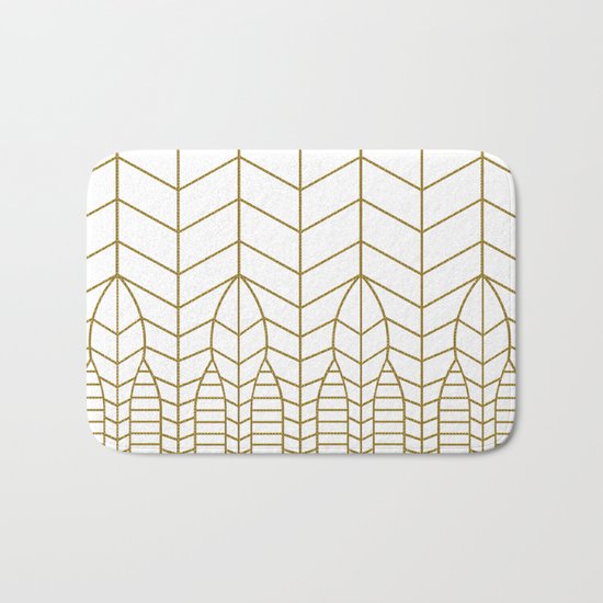 ART DECO IN WHITE Bath Mat