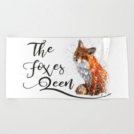 The Foxes Queen Beach Towel