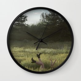 Falling Out of It Wall Clock