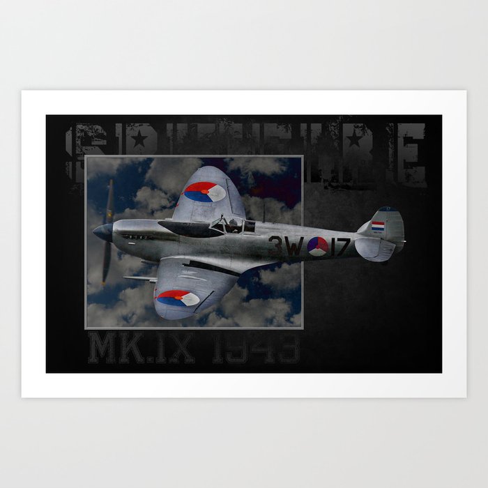 Spitfire 3W-17 Art Print