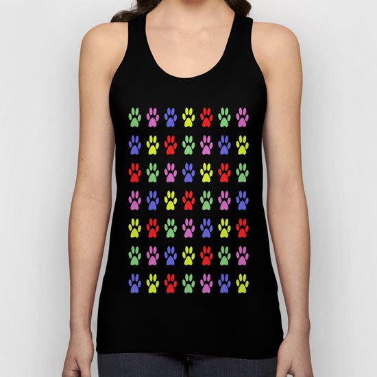 Paw Prints Pattern II Unisex Tank Top