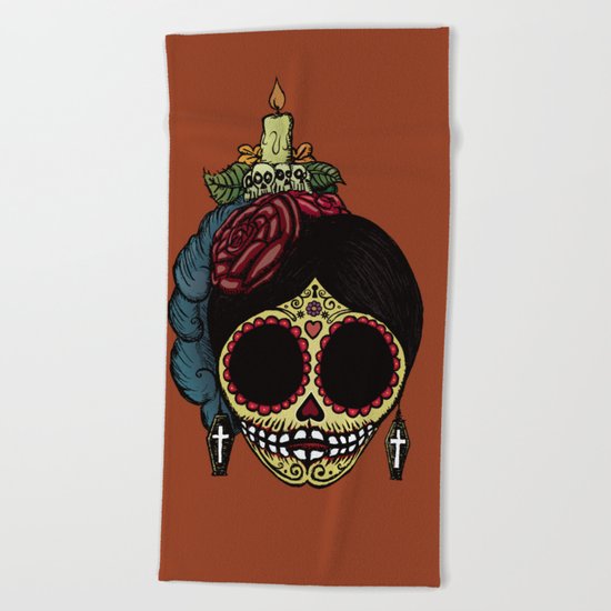 La Catrina Beach Towel