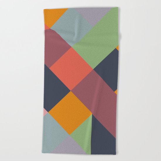 GEOMETRIC PATTERN 733 Beach Towel
