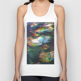 Melting Compact Disks Unisex Tank Top
