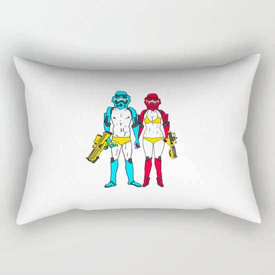 Mr. and Mrs. Storm Rectangular Pillow