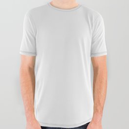 Pale Silver Gray All Over Graphic Tee