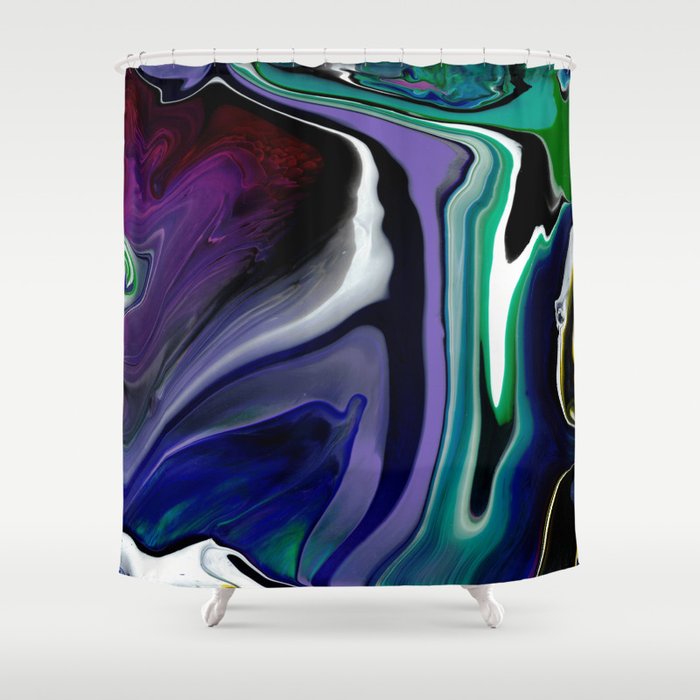 Fluid Abstract 6 Shower Curtain