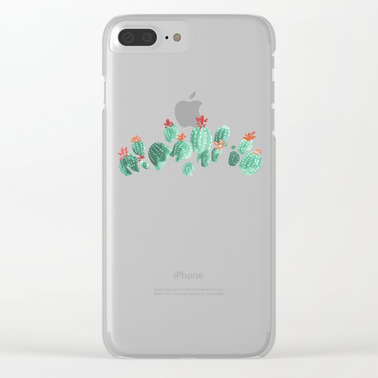 Cactus (3) Clear iPhone Case