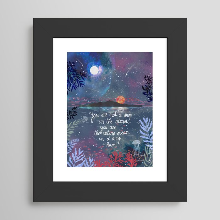 Rumi Quote Art Print by Mia Charro | Society6